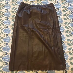 Calvin Klein Brown leather Skirt